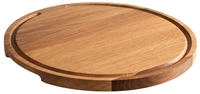 APS Servierbrett PIZZA, Durchmesser: 340 mm, eiche aus ge&ouml;ltem Eichenholz, mit