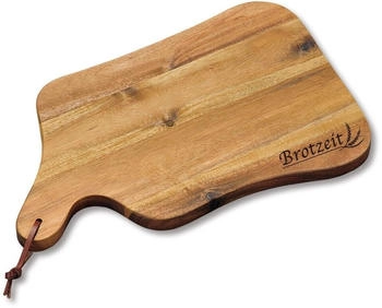 Kesper Schneid-& Servierbrett mit Einbrand "Brotzeit", ,8 cm, - , mit (2860064)