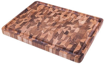 Tramontina Teak Stirnholz massiv, Schneidebrett, 45 x 34 x 3 cm (13998/050)