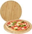 Relaxdays Pizzateller Pizzabrett Servierteller Holzplatte Käseplatte rund 2 Stück natur (10046301)