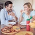 Relaxdays Pizzateller Pizzabrett Servierteller Holzplatte Käseplatte rund 2 Stück natur (10046301)