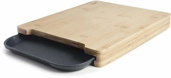 Lacor Schneidebrett mit Würfeln, Bambus + Polypropylen, Braun, 35 cm (60594)