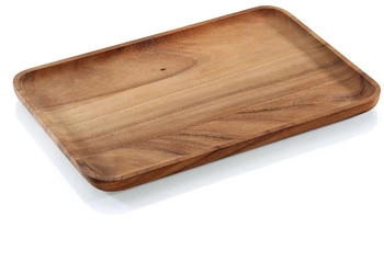 Zassenhaus Snackplatte, eckig aus Akazie (35,5 x 23,5 cm)