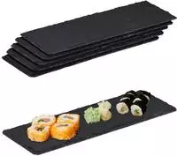 12 X Schieferplatte, L&auml;ngliche Servierplatten Aus Schiefer, Servieren & Beschriften,