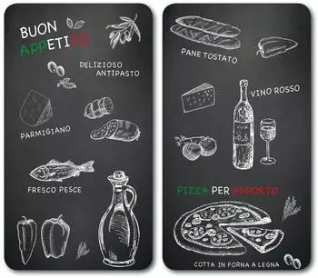 Kesper Multi-Glasschneideplatte „Ristorante" 52x30cm hitzebeständig, 2er-Set (36538)