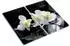 Tulup Glas-Herdabdeckplatte Orchidee, zweiteilig, 2x30x52cm (010010520010000000629)