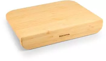 Tescoma ONLINE Schneidebrett mit Stopperkante, Bambus, 29x24cm (900855)