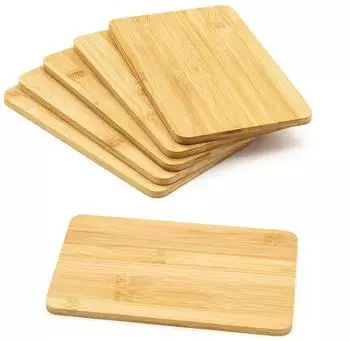 Spetebo Bambus Schneidebrettchen 22x14cm, 6er-Set (3241)