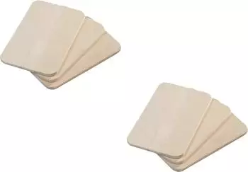 Neustanlo Fr&uuml;hst&uuml;cksbrettchen Birkenholz, 6er-Set