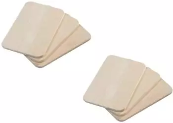 Kesper Fr&uuml;hst&uuml;cksbrettchen aus Birkenholz, 23x15x1cm, 6er-Pack (69003)
