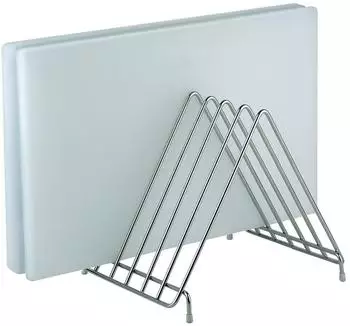 APS Schneidbretthalter für 6 Schneidbretter, Edelstahl (88903)
