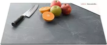 ALLboards Glas Herdabdeckplatte & Schneidebrett Anthrazit Marmor 52&times;60cm (FC60x52_00016)