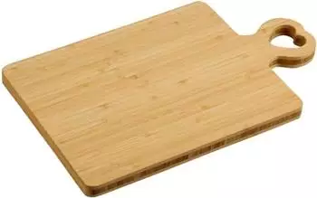 Kesper Schneidebrett mit Herzgriff, Bambus, 36x22x1,8cm (58495)