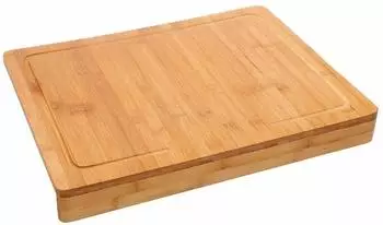 JJA Schneidebrett mit Kantenauflage, Bambus, 45x34cm