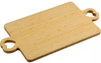 Kesper Schneidebrett mit 2 Herzgriffen, Bambus FSC, 50x25x1,8cm (58497)