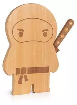 Ototo Ninja Board Schneidebrett & Messer, Holz, Edelstahl (OT16715)