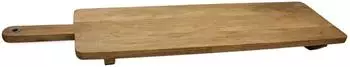 Spetebo Servierbrett XXL aus Mangoholz mit Griff, 100x30cm (3997)