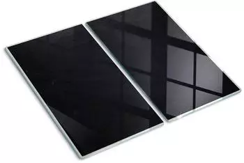 Tulup Glas-Herdabdeckplatte zweiteilig 2x30x52cm, schwarzes Brett (010010520010000005991)