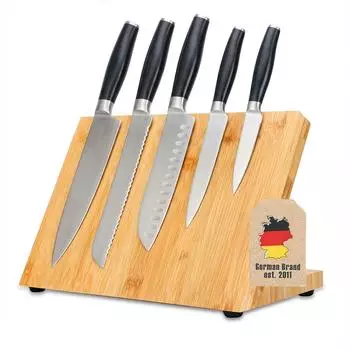 Intirilife Magnetisches Messerbrett aus Bambus, braun (IL-100099)