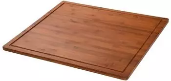 Kesper Schneide- und Abdeckplatte XXL 56x50x4cm, FSC-Bambus, dunkelbraun (59599.13DB)