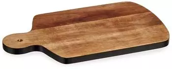 Kinvare Taro Schneidebrett Holz, 40x26cm, schwarz