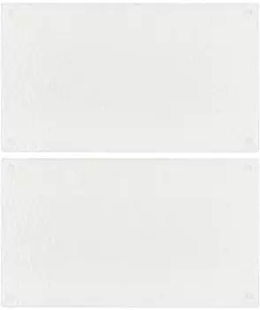 vidaXL Schneidebretter 2 Stk. transparentes Blasenmuster Hartglas (322289)