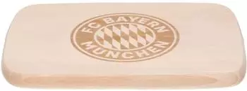 FC Bayern M&uuml;nchen Fr&uuml;hst&uuml;cksbrettchen Logo, Holz, 22x15cm (34960)