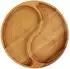 Brizoll Servierplatte Holz, 2 Fächer, Ø28cm (MEN6-28)