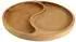 Brizoll Servierplatte Holz, 2 Fächer, Ø28cm (MEN6-28)
