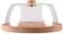 Bestlivings Käseglocke mit Holztablett aus Buche, Kunststoff, ⌀24cm (68394)