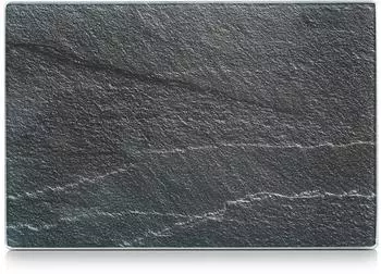 Zeller Schneideplatte &bdquo;Schiefer" Sicherheitsglas anthrazit 30x20cm (26256)