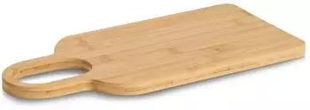 Zeller KIRUNA Schneid- & Servierbrett mit Griff, Bambus, 38x18x1,5cm (25721)