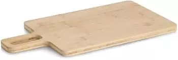 Zeller Kiruna Schneid- und Servierbrett mit Griff, Bambus, 43x22x1,5cm (25723)