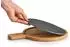 Zeller Schneide- & Servierbrett mit Griff, Bambus/Schiefer, 29,5x22x1,5cm (24509)