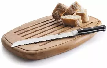 Lacor Ovales Brot-Schneidebrett Bambus 40x27x3cm (60491)
