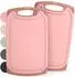 Blumtal Schneidebrett Kunststoff rosa 40x24,5cm, 2er-Set
