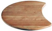 BLANCO Schneidbrett aus massiver Buche | Durchmesser: 410 mm (auf Halbmond)