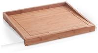 Zeller 2-in-1 Schneidebrett Aus Nat&uuml;rlichem Bambus 40x50 Cm