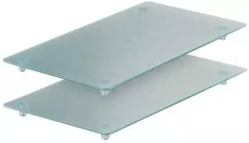 Zeller Glasschneideplatten 2-er Set für 4-Plattenkochfeld (26207)