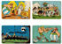 Logoshirt Frühstücksbrettchen 4er-Set mit Asterix-Motiven bunt