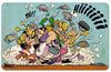 Logoshirt Frühstücksbrettchen im farbenfrohen Asterix & Obelix-Design bunt