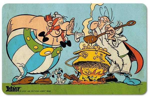 Logoshirt Frühstücksbrettchen mit Asterix-Motiv bunt