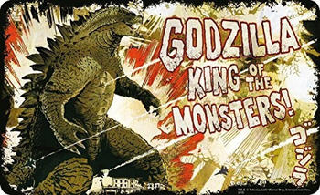 Logoshirt Frühstücksbrettchen mit Godzilla-Motiv bunt