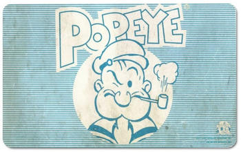 Logoshirt Frühstücksbrettchen mit Popeye-Motiv bunt