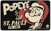 Logoshirt Frühstücksbrettchen mit Popeye-Motiv schwarz