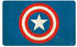 Logoshirt Frühstücksbrettchen mit Captain America-Logo blau