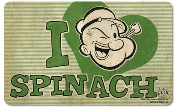 Logoshirt Frühstücksbrettchen mit Popeye-Design gruen