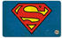 Logoshirt Frühstücksbrettchen mit Superman-Logo blau