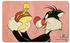 Logoshirt Frühstücksbrettchen mit Tweety und Sylvester-Motiv bunt