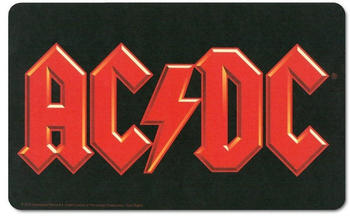 Logoshirt Frühstücksbrettchen mit AC/DC-Logo schwarz